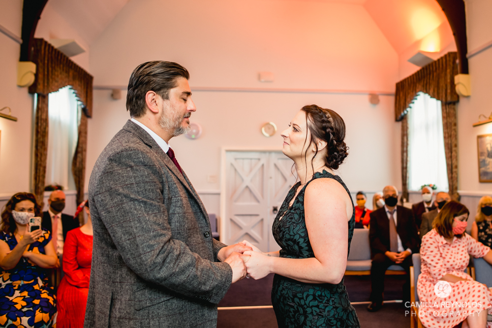 wedding vows bride and groom natural wedding photography stroud