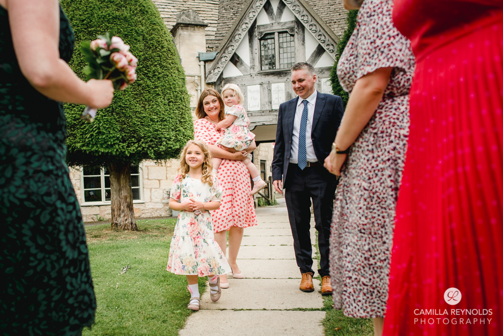 flower girl documentary wedding photography Cotswolds wedding