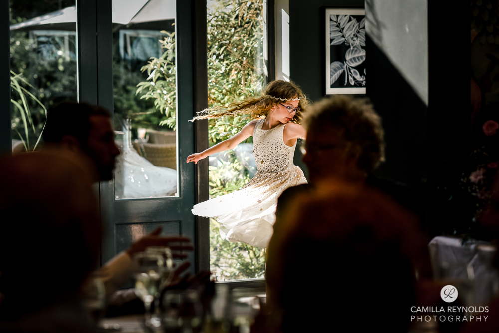 girl dancing gloucestershire natural wedding photography