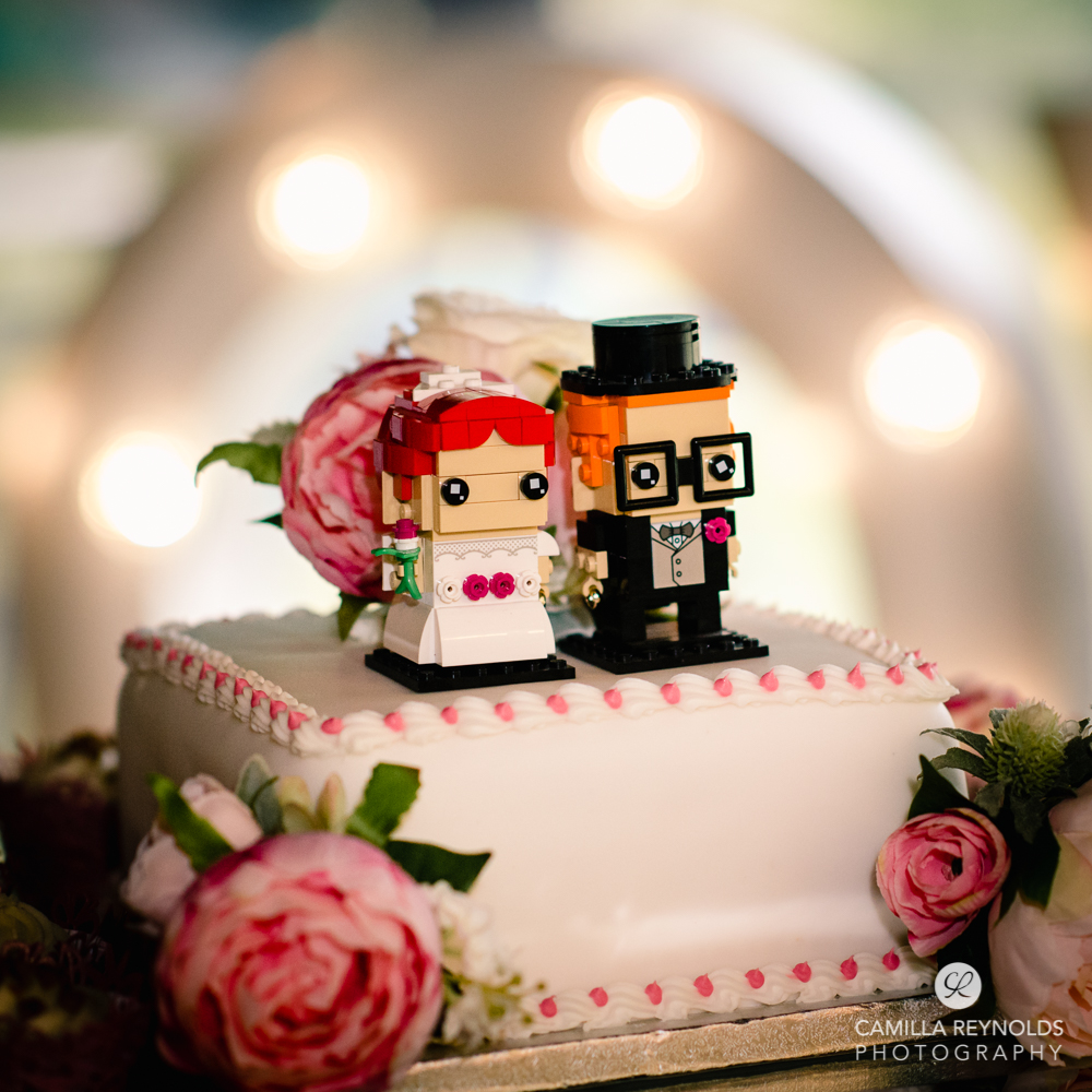 lego wedding cake bride and groom wedding photography uk