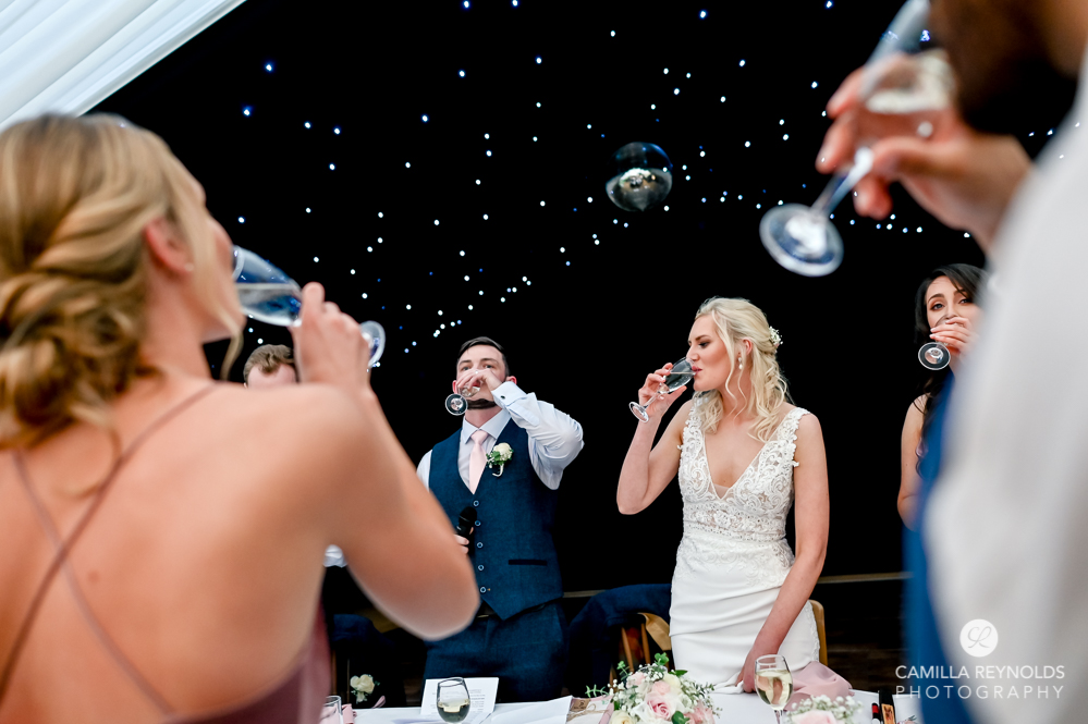 wedding toast natural photography wiltshire uk