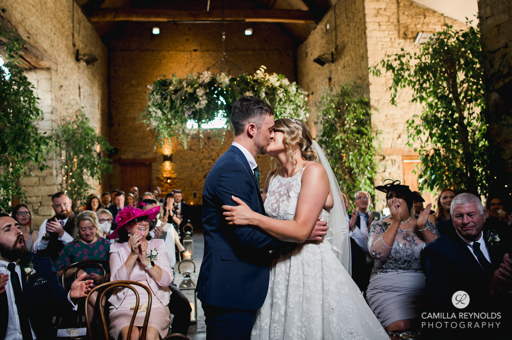 wedding ceremony cripps barn gloucestershire