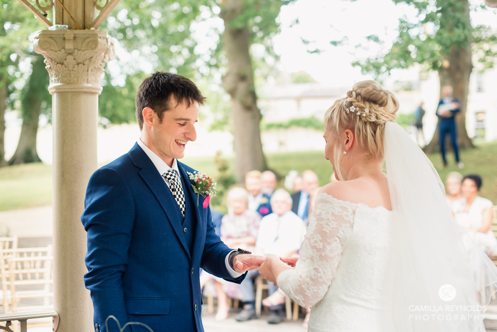 exchange of rings wedding cotswolds