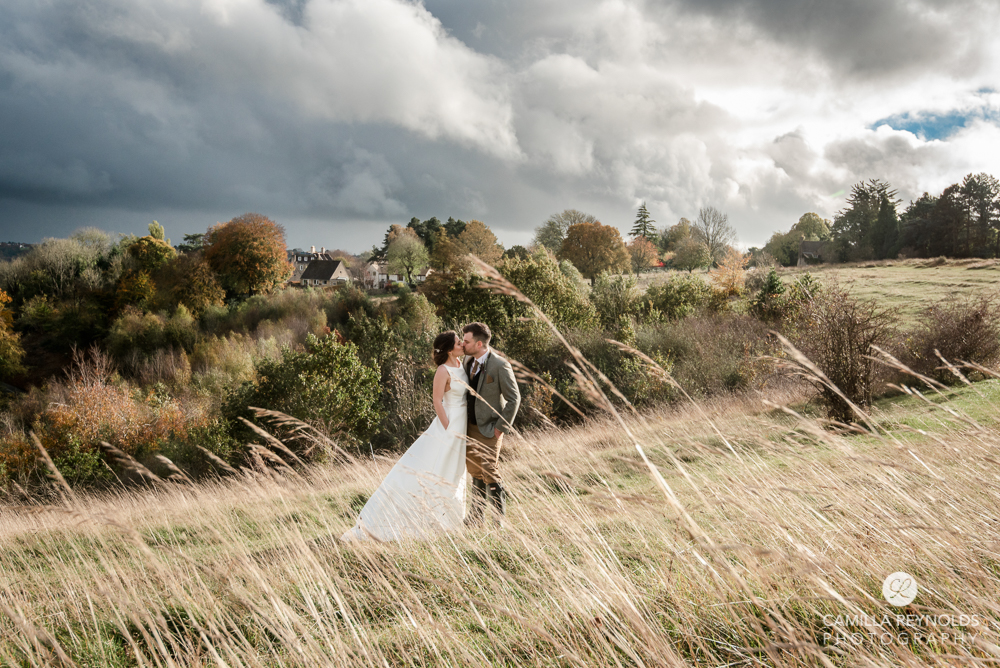 bride and groom romantic  cotswold wedding photography