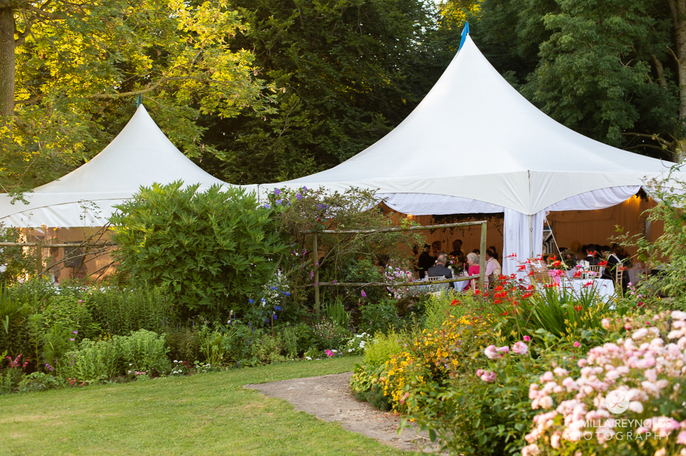 wedding marquee garden countryside cotswolds