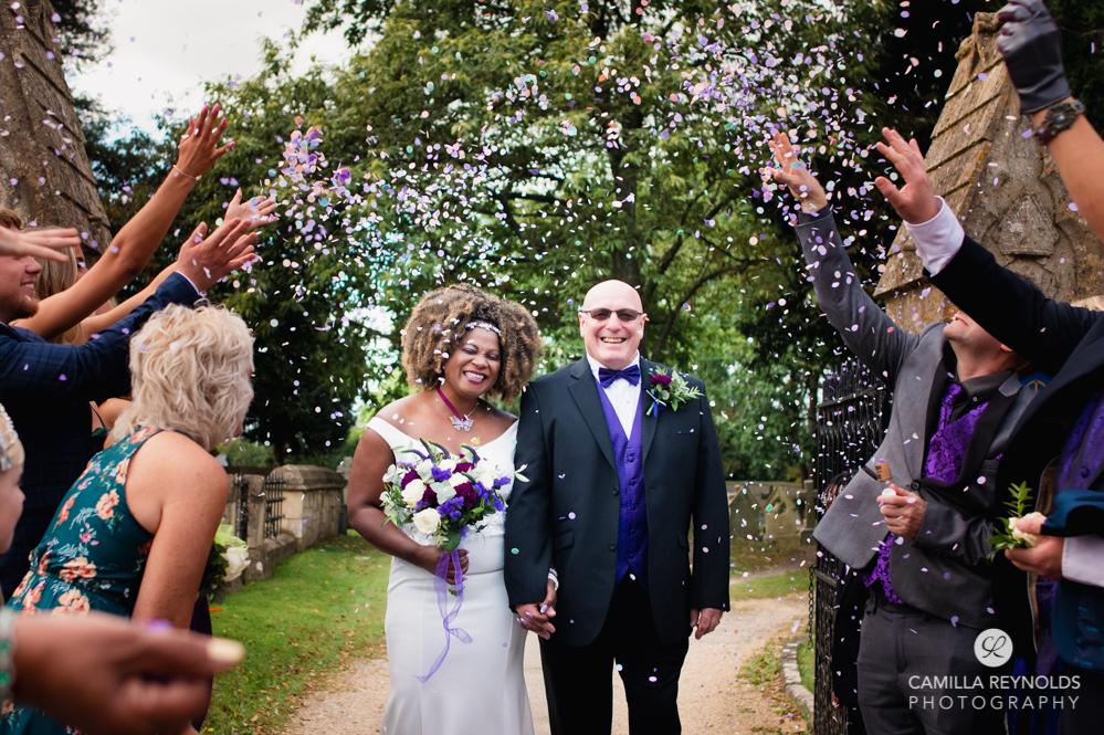 purple pink wedding confetti wedding