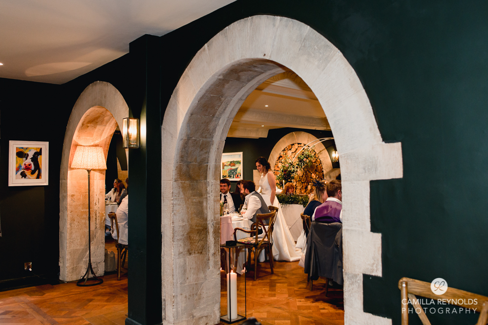 wedding breakfast bear of rodborough hotel 