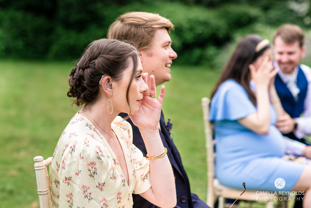 wedding guests crying natural photography