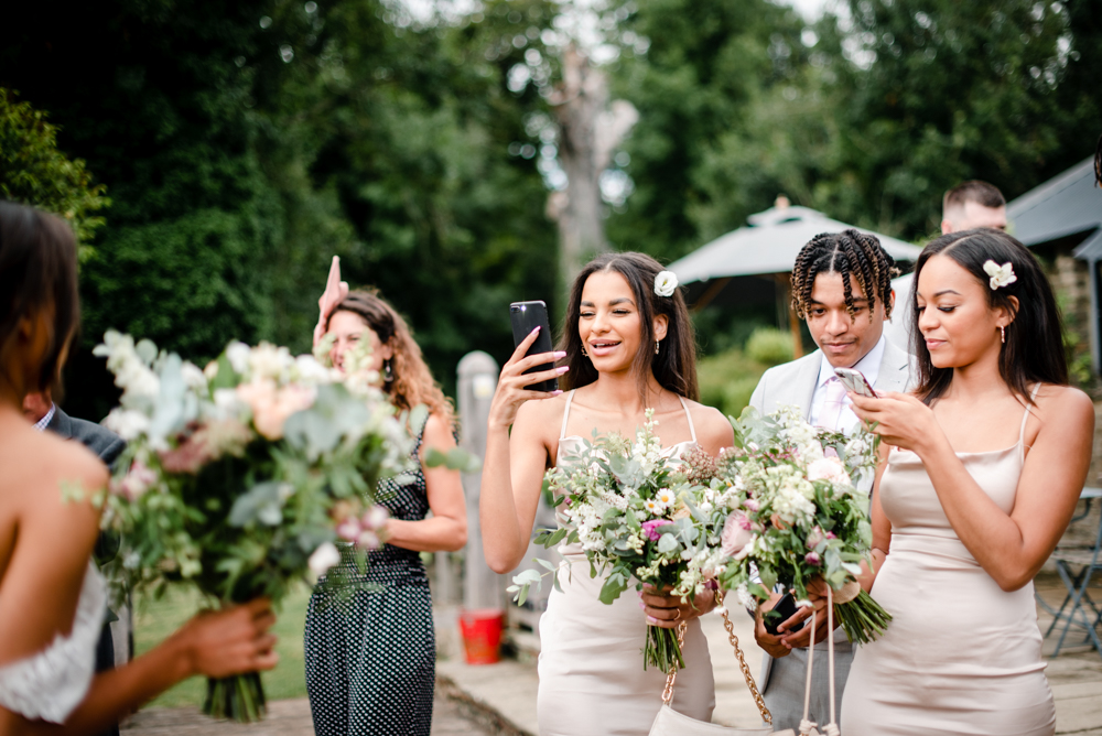 wedding photos stone barn cotswolds