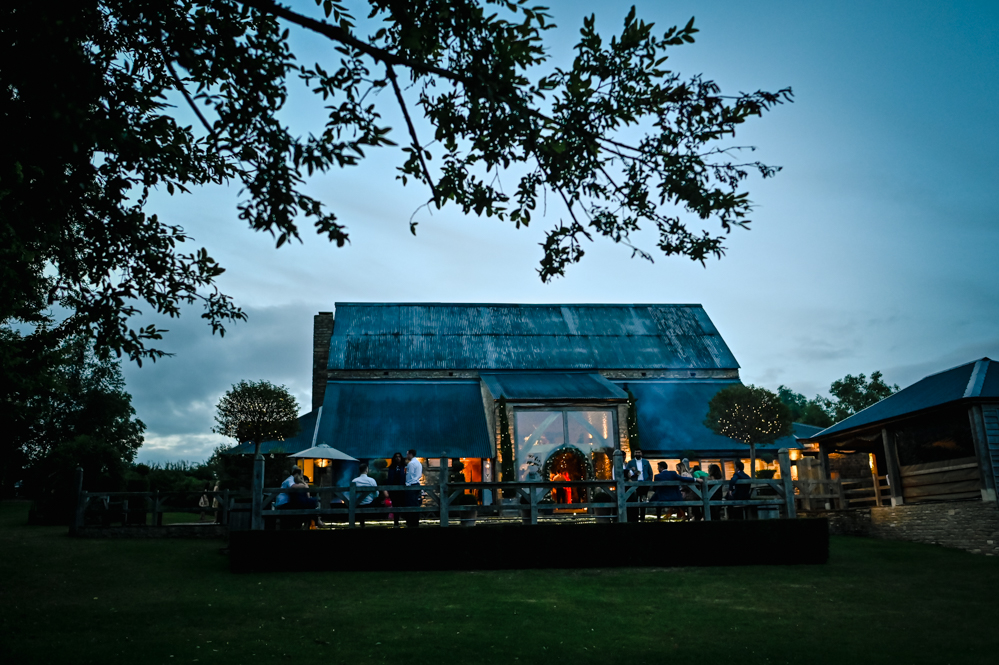 cripps barn wedding venue at night