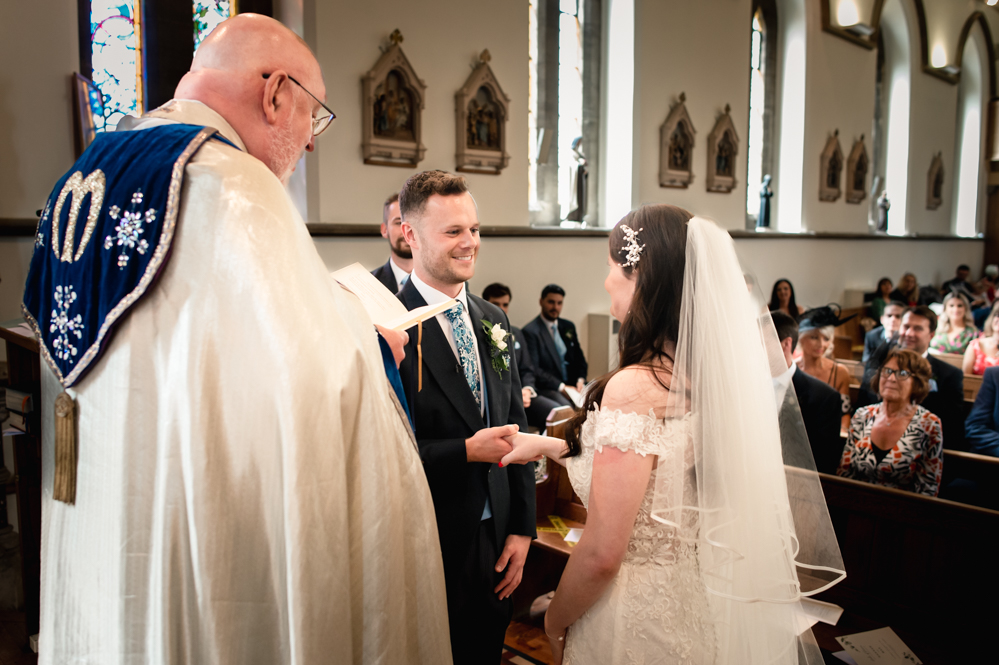 church wedding ceremony cotswolds photography