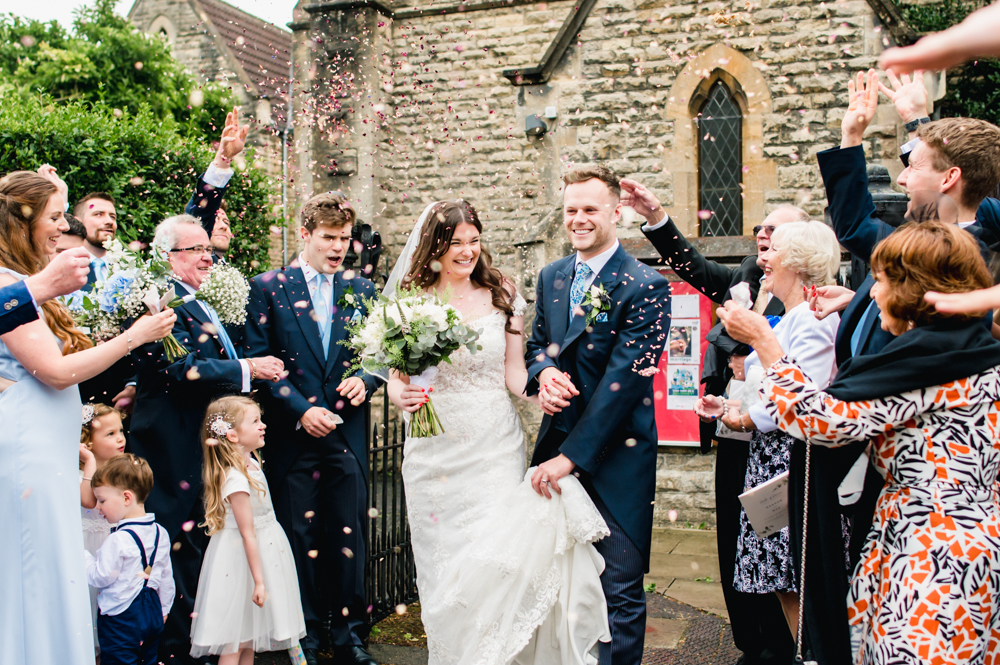 confetti shot wedding stroud