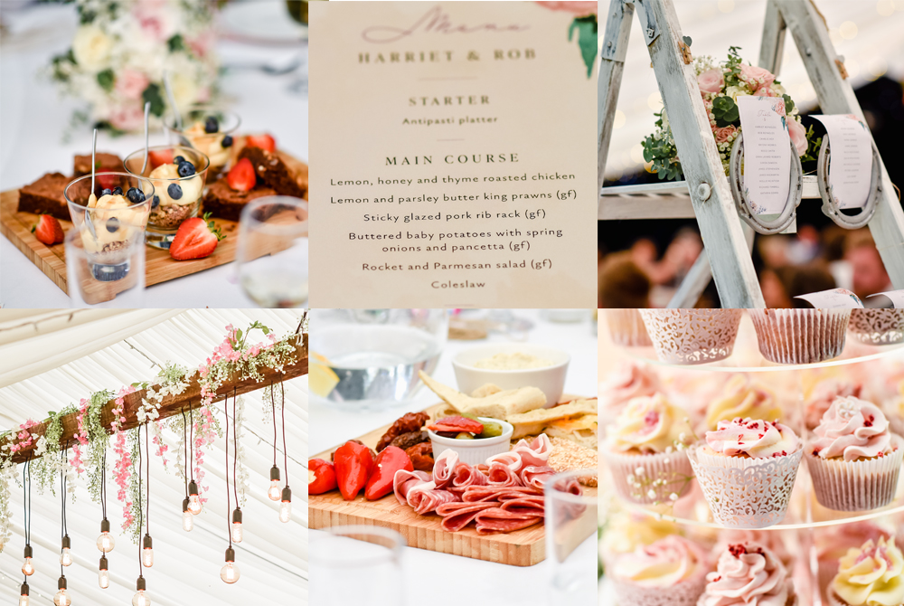wedding table decor and food catering cotswolds