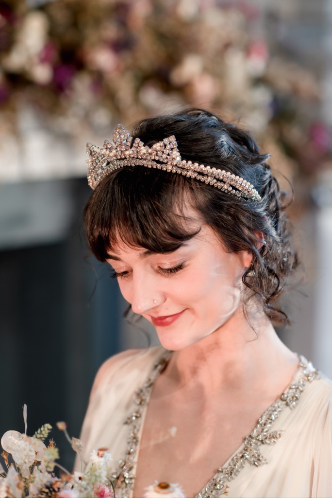 bride portrait stroud registry office wedding 