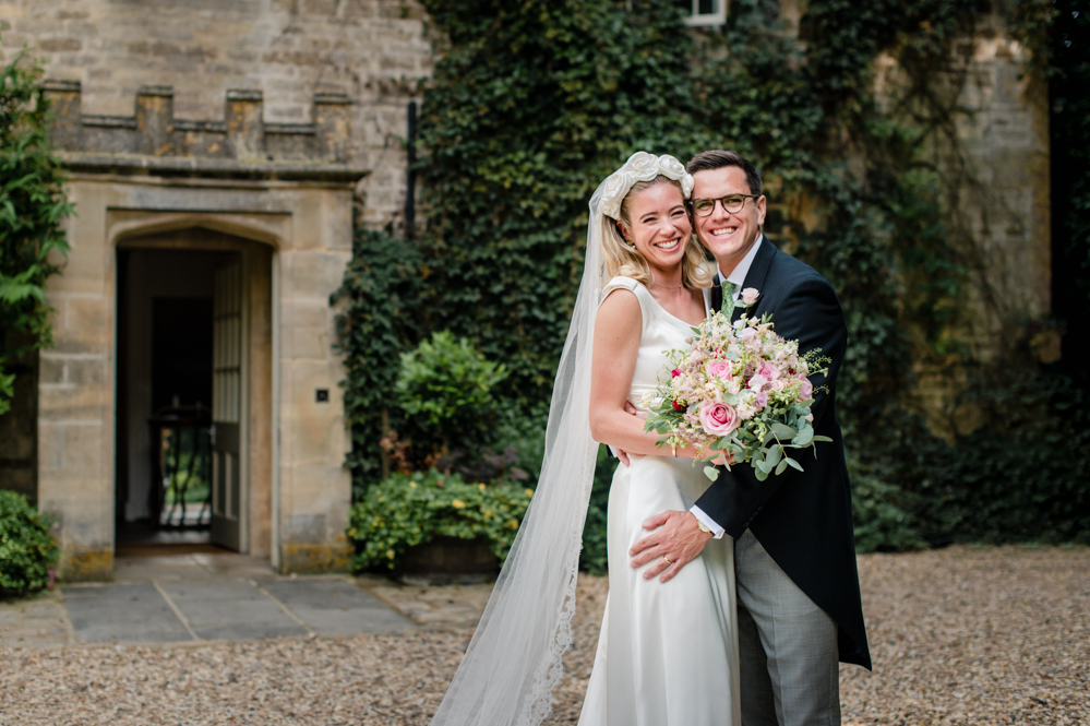manor house wedding bride and groom