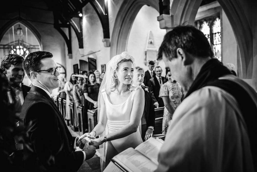 bride and groom church ceremony