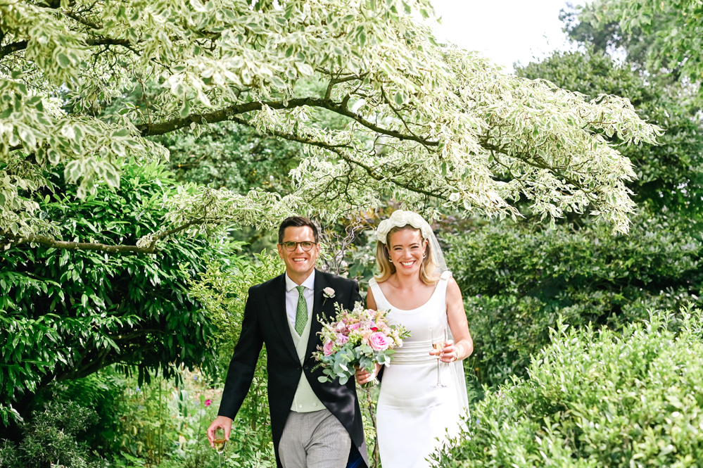 bride groom garden barnsley house 