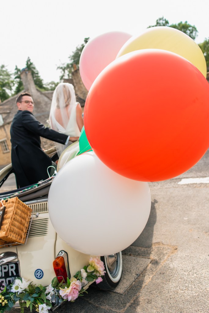 bright giant wedding ballons 