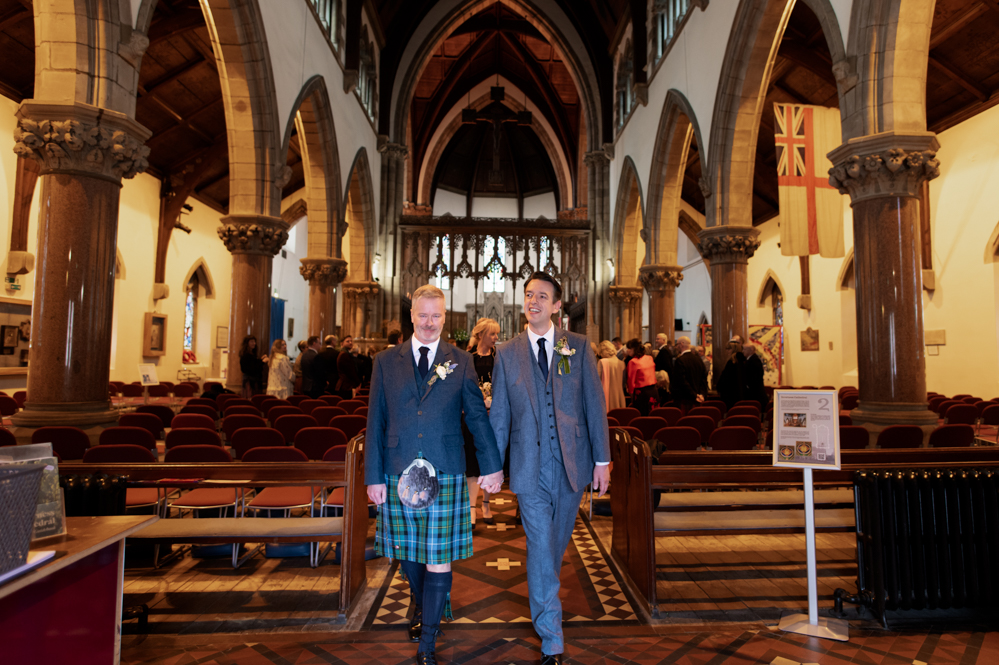 wedding two grooms cathedral