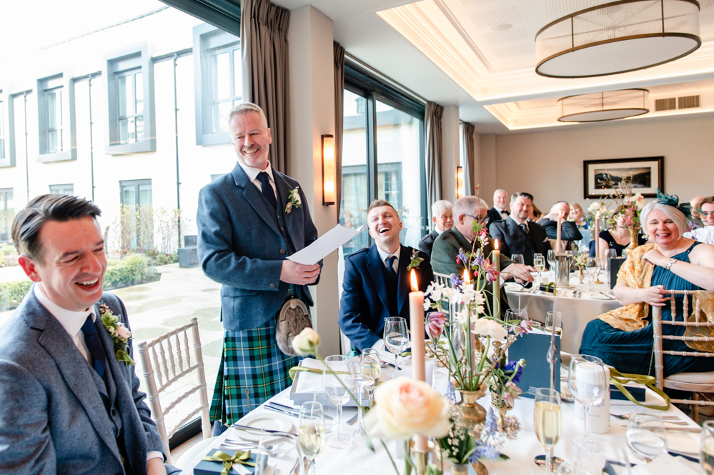 two grooms wedding  ness walk hotel inverness