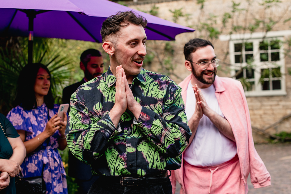 colourful fun wedding photography 