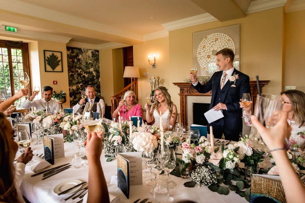 whatley manor wedding meal 