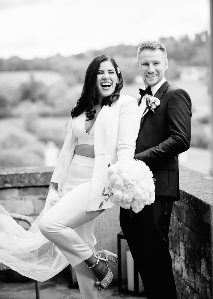 trouser suit bride wedding