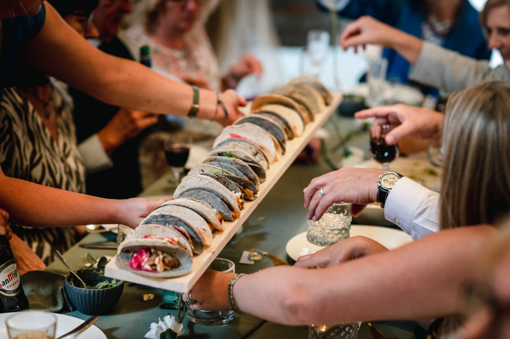 wedding buffet catering cotswolds tacos