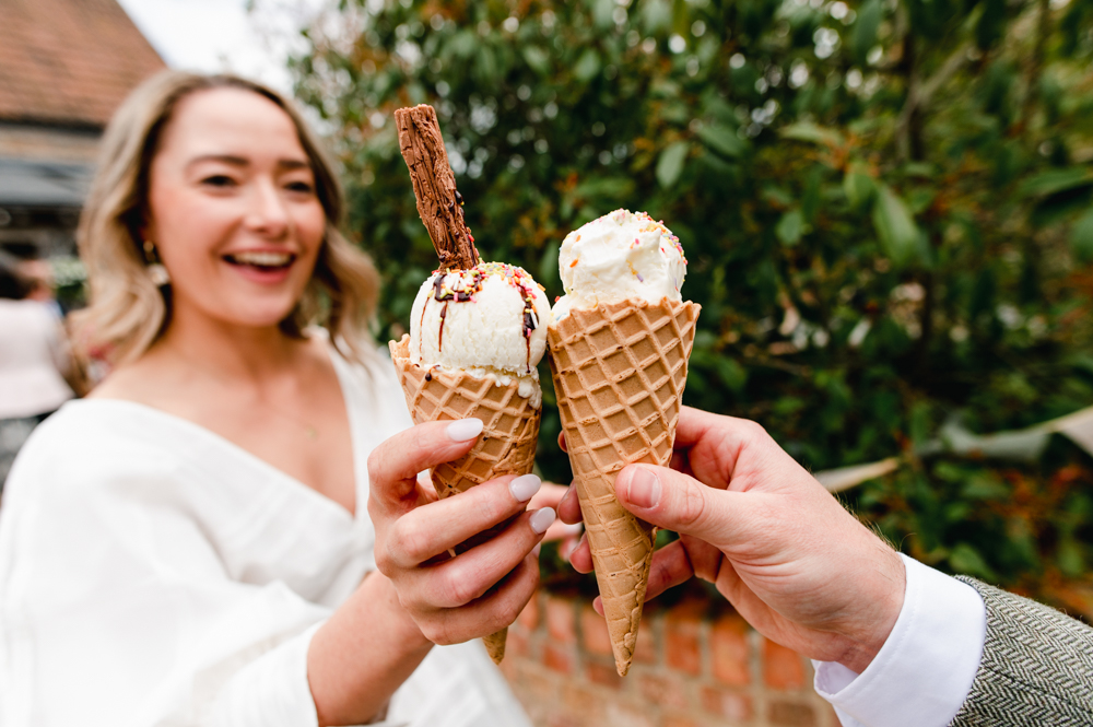 wedding ice cream cotswolds