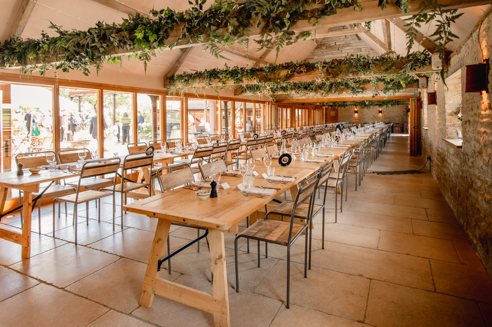 table settings old gore barn gloucestershire