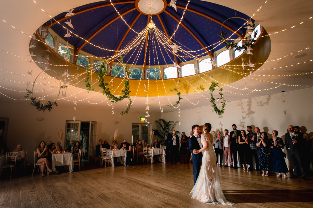 first dance bride  dramatic wedding photography