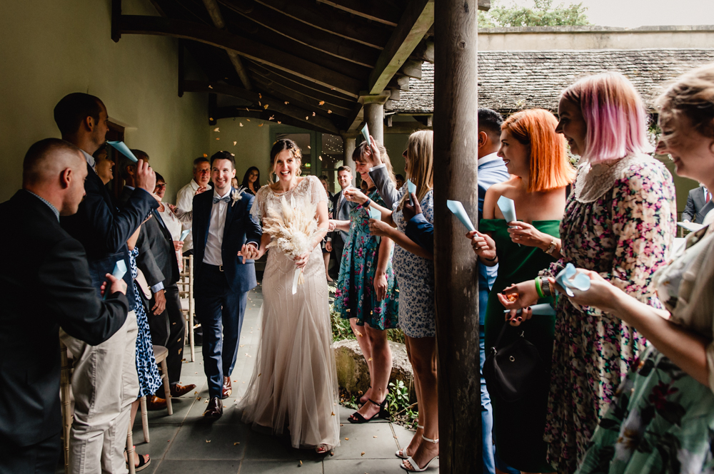 bright colourful wedding confetti