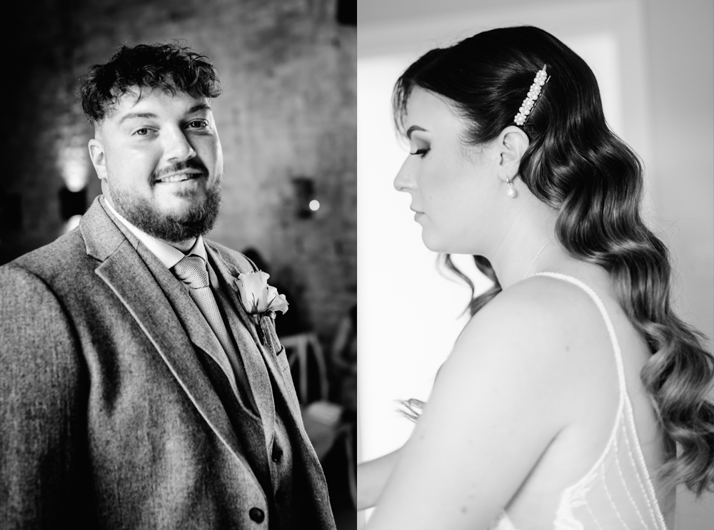 bride and groom portraits elegant glamour