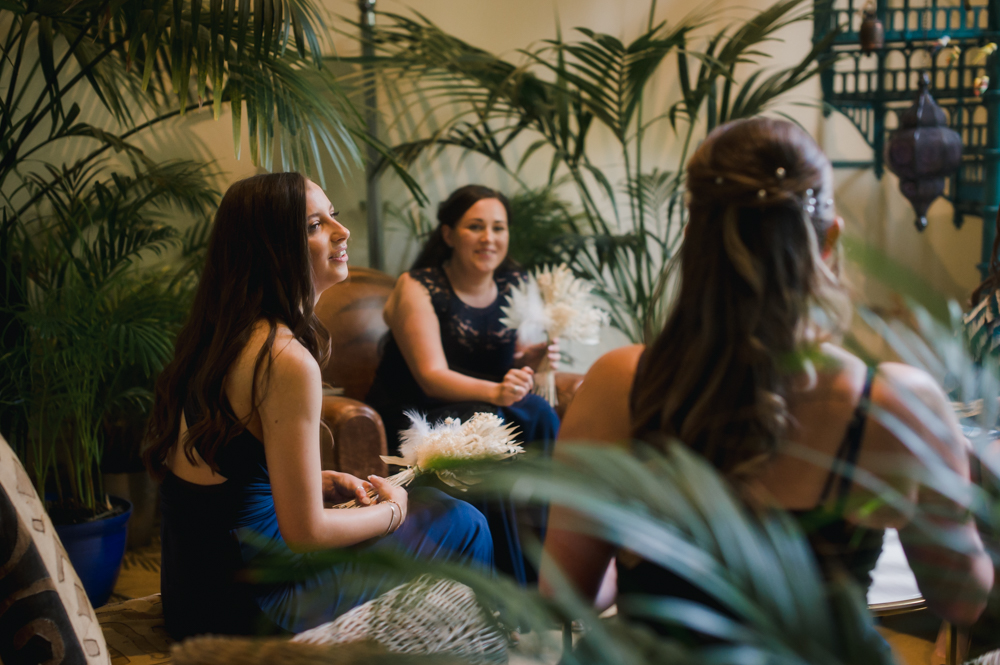 bridesmaids romantic wedding photography
