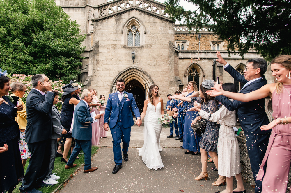 st Georges cam church Gloucestershire wedding