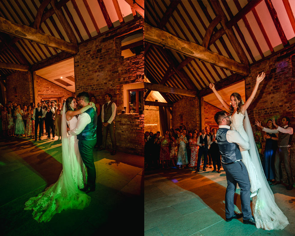 wedding dancing milton end barn