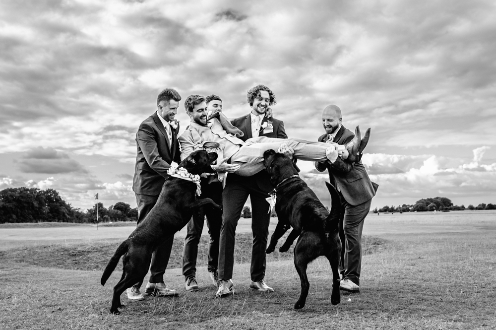 dog biting groom old lodge wedding