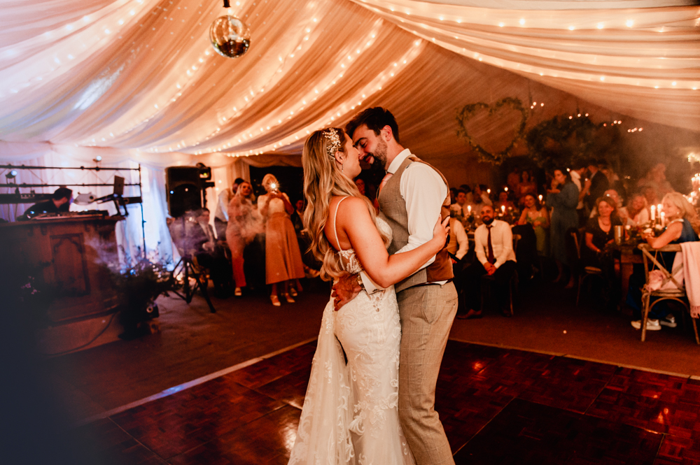 first dance marquee wedding cotswolds