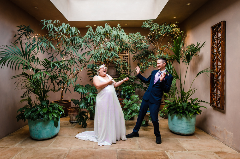 bride and groom fun relaxed wedding photography