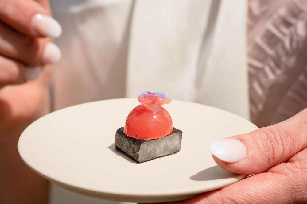 wedding canapes le manoir two michelin star