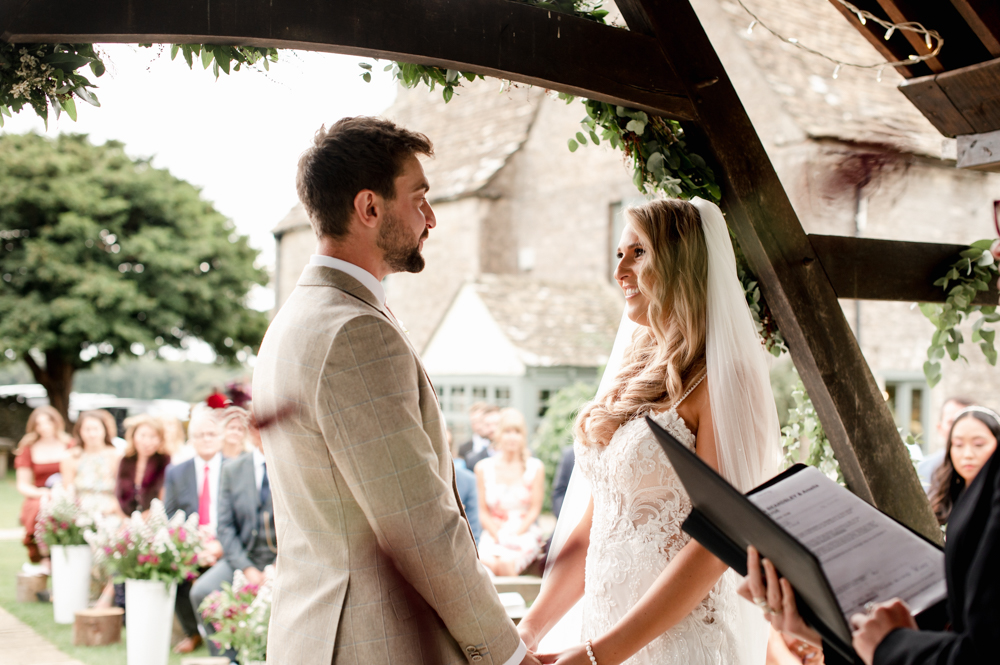 wedding ceremony  old lodge cotswolds stroud