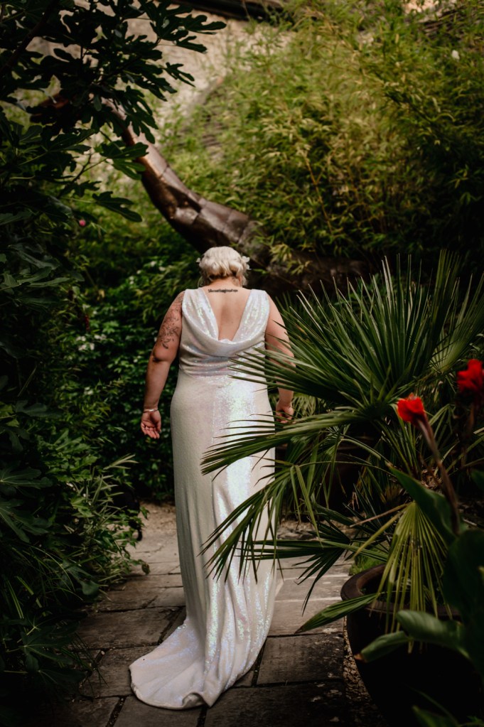 wedding dress cowl back ellie low designer