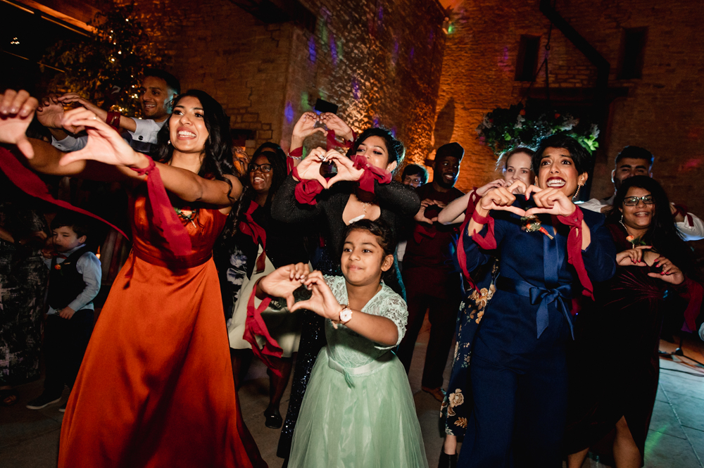 colourful autumn wedding cotswolds