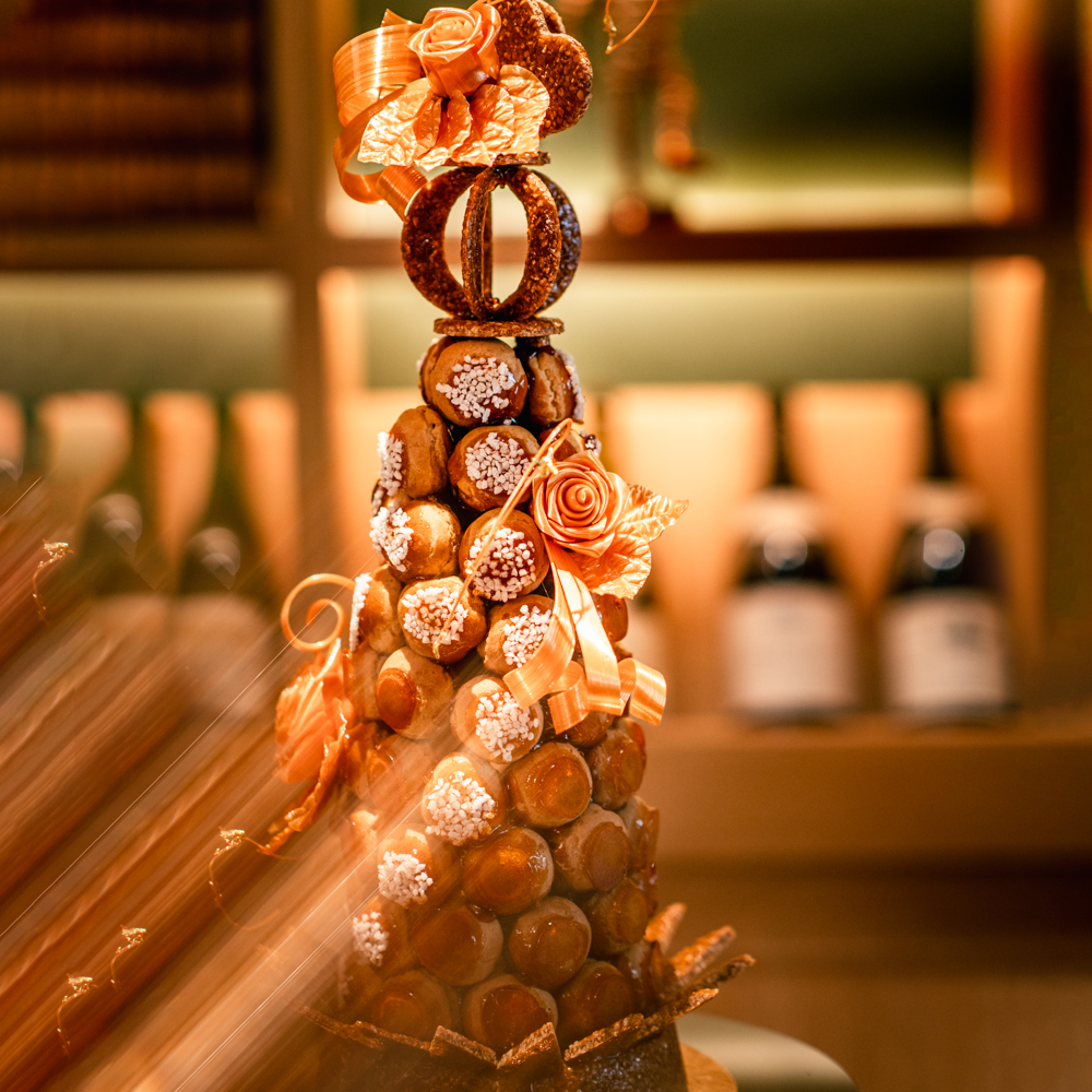 wedding cake croquembouche