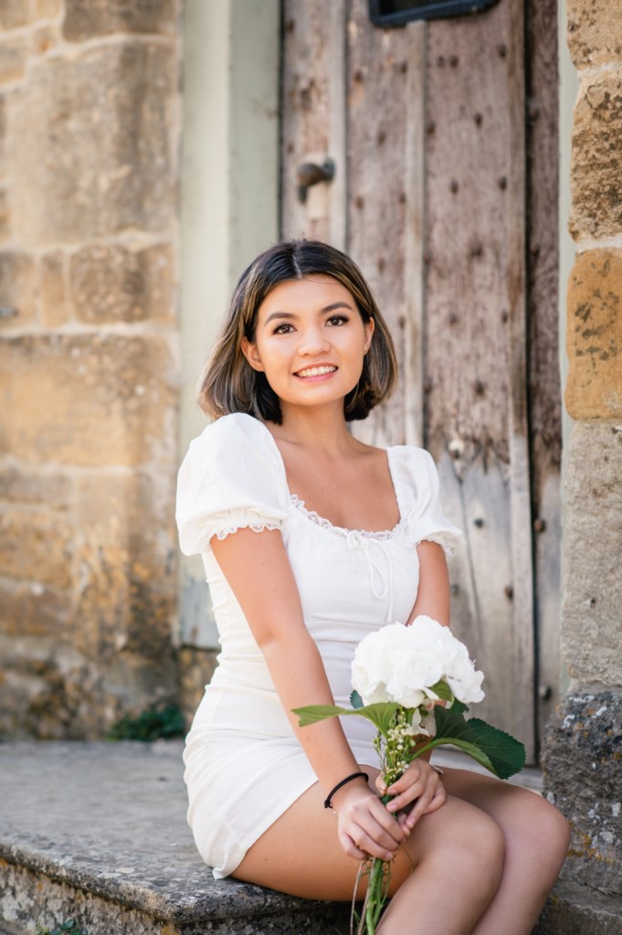 young woman portrait cotswolds