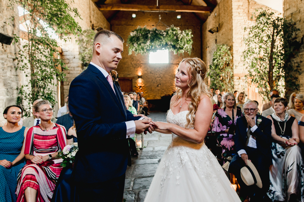 ring exchange wedding cripps barn