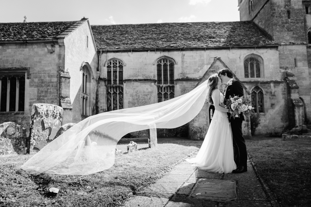 flying veil confetti eastington park wedding cotswolds