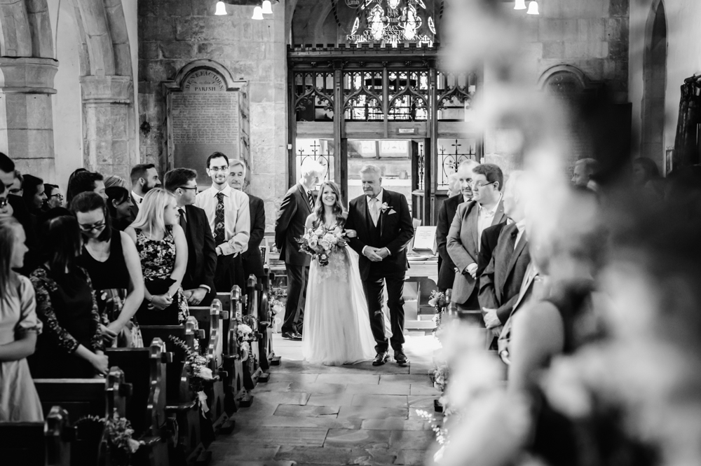 bride walking down the aisle