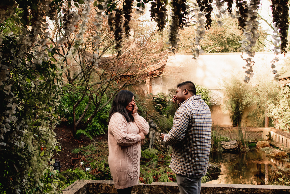 emotional couple proposal