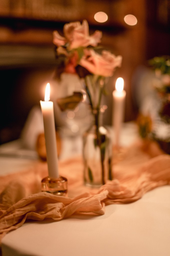 wedding decor rust apricot